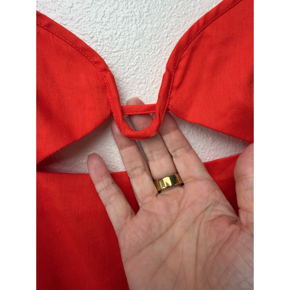 GAUGE81 Orange Red Cutout Mini Dress Women S - Picture 8 of 15